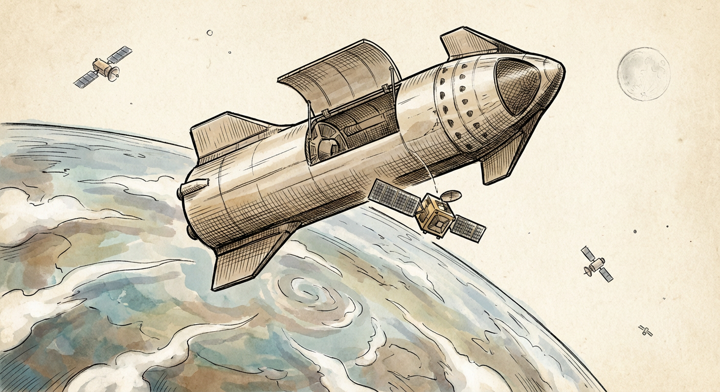 Illustration for The New Space Economy: How Commercial Spaceflight Is Reshaping Our Cosmic Future
